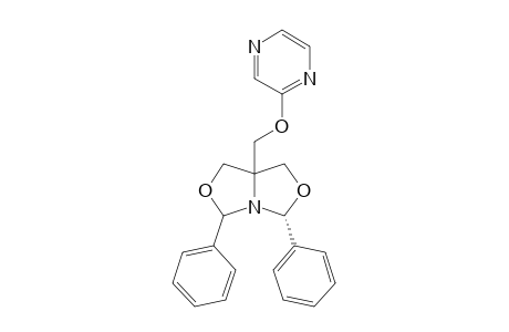 cis-2-[(c-2-,c-8-Diphenyl-3,7-dioxa-r-1-azabicyclo[3.3.0]oct-5-yl)methoxy]pyrazine