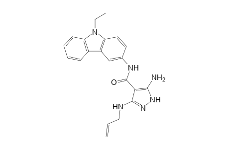 3-(Allylamino)-5-amino-N-(9-ethyl-9H-carbazol-3-yl)-1H-pyrazole-4-carboxamide