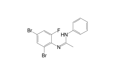 N'-(2,4-Dibromo-6-fluorophenyl)-N-phenylacetimidamide