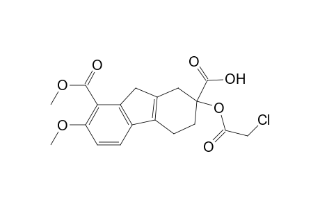 2-(2-Chloranylethanoyloxy)-7-methoxy-8-methoxycarbonyl-1,3,4,9-tetrahydrofluorene-2-carboxylic acid