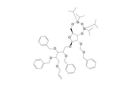 5-O-ALLYL-2,3,4-TRI-O-BENZYL-1-O-[2'-O-(BENZYLOXY-METHYL)-3',5'-O-(TETRA-ISOPROPYL-DISILOXANE-1,3-DIYL)-BETA-D-RIBOFURANOSYL]-D-RIBITOL