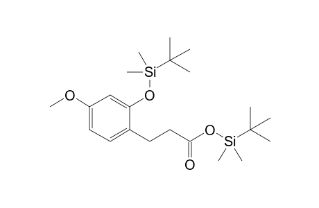 t-Butyldimethylsilyl 3-(2'-t-butyldimethylsilyloxy-4'-methoxyphenyl)propanoate