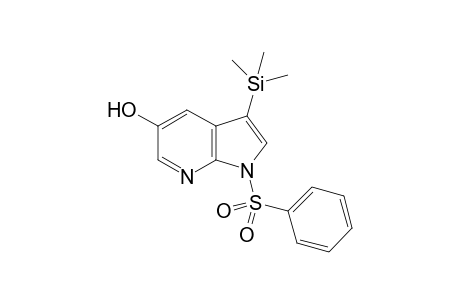 1-Phenylsulfonyl-3-trimethylsilyl-1H-pyrrolo[2,3-b]pyridin-5-ol