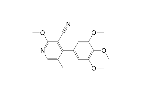 2-methoxy-5-methyl-4-(3,4,5-trimethoxyphenyl)-3-pyridinecarbonitrile
