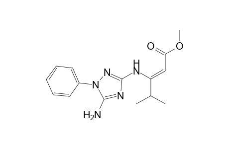 (Z)-Methyl 3-(5-amino-1-phenyl-1H-1,2,4-triazol-3-ylamino)-4-methylpent-2-enoate