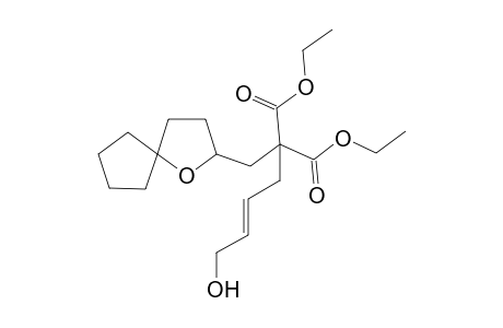 (E)-Diethyl2-(1-oxaspiro[4.4]nonan-2-ylmethyl)-2-(4-hydroxybut-2-enyl)malonate