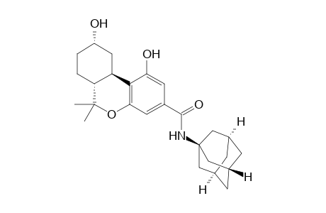 (6aR,9S,10aR)-1,9-dihydroxy-6,6-dimethyl-N-[(1s,3R,5S,7s)-adamantan-1-yl]-6H,6aH,7H,8H,9H,10H,10aH-benzo[c]isochromene-3-carboxamide