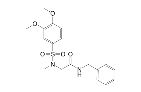 2-[(3,4-dimethoxyphenyl)sulfonyl-methyl-amino]-N-(phenylmethyl)ethanamide