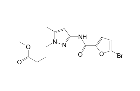 1H-Pyrazole-1-butanoic acid, 3-[[(5-bromo-2-furanyl)carbonyl]amino]-5-methyl-, methyl ester