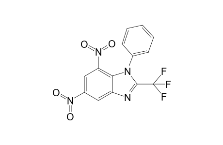 5,7-Dinitro-1-phenyl-2-triuflouromethylbenzimidazole