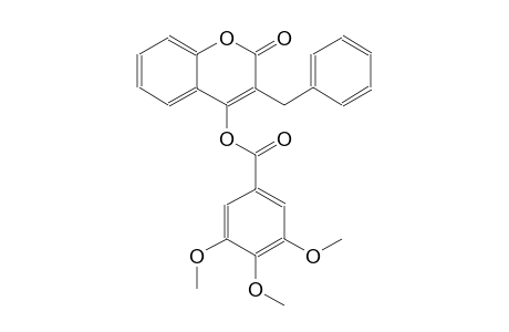 benzoic acid, 3,4,5-trimethoxy-, 2-oxo-3-(phenylmethyl)-2H-1-benzopyran-4-yl ester