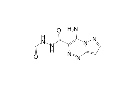 Hydrazine, 1-[(4-aminopyrazolo[5,1-c]-as-triazin-3-yl)carbonyl]-2-formyl-