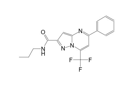 pyrazolo[1,5-a]pyrimidine-2-carboxamide, 5-phenyl-N-propyl-7-(trifluoromethyl)-