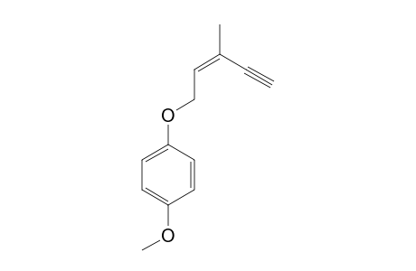 (Z)-(4-Methoxyphenoxy)-3-methylpent-2-en-4-yne