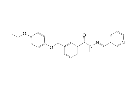 3-[(4-ethoxyphenoxy)methyl]-N'-[(E)-3-pyridinylmethylidene]benzohydrazide