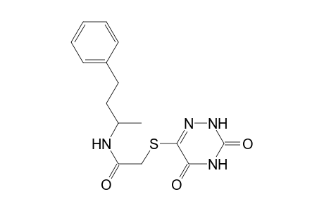Acetamide, N-(1-methyl-3-phenylpropyl)-2-[(2,3,4,5-tetrahydro-3,5-dioxo-1,2,4-triazin-6-yl)thio]-