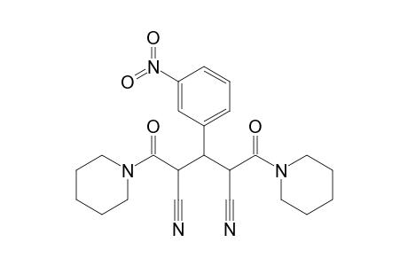 3-(3-nitrophenyl)-2,4-bis(piperidin-1-ylcarbonyl)pentanedinitrile