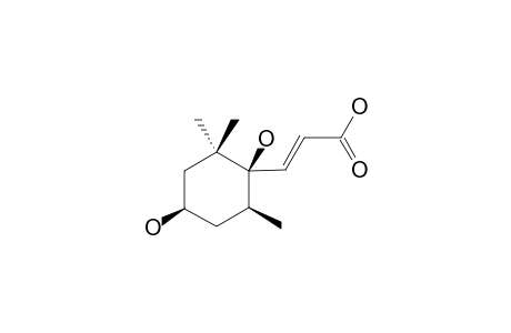 GLYCORIC_ACID;(7-E,3-R*,5-S*,6-R*)-3,6-DIHYDROXY-10-NORMEGASTIGM-7-EN-9-OIC_ACID