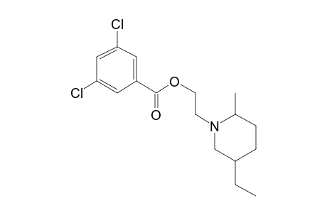 2-(5-Ethyl-2-methylpiperidino)ethyl 3,5-dichlorobenzoate