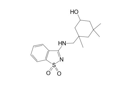 3-([(1,1-Dioxido-1,2-benzisothiazol-3-yl)amino]methyl)-3,5,5-trimethylcyclohexanol