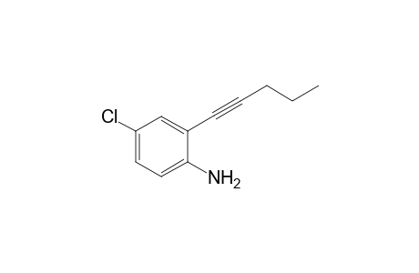 4-Chloro-2-pent-1-ynyl-aniline