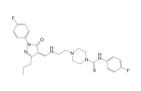 1-piperazinecarbothioamide, N-(4-fluorophenyl)-4-[2-[[(Z)-[1-(4-fluorophenyl)-1,5-dihydro-5-oxo-3-propyl-4H-pyrazol-4-