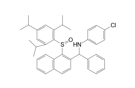 (R*s,S*)-N-(p-Chlorophenyl-)1-phenyl-[1-(2,4,6-triisopropylphenylsulfinyl)-2-naphthyl]methylamine