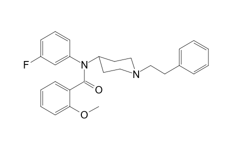 N-(3-Fluorophenyl)-N-[1-(2-phenylethyl)piperidin-4-yl]-2-methoxybenzamide