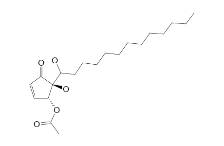 4-O-ACETYL-HYGROPHORONE-A-(12);4,5-TRANS-4-ACETOXY-5-HYDROXY-5-(1-HYDROXYTRIDECYL)-2-CYCLOPENTEN-1-ONE
