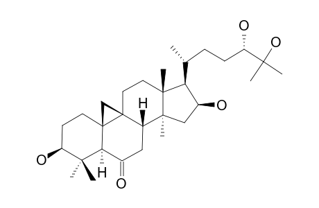 HUANGQIYEGENIN-II;(24S)-3-BETA,16-BETA,24,25-TETRAHYDROXY-9,19-CYCLOLANOST-6-ONE