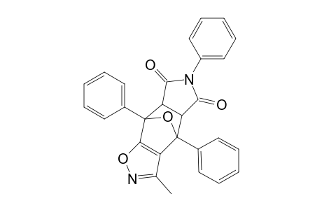 (endo)/(exo)-4,4a,7a,8-tetrahydro-3-methyl-4,6,8-triphenyl-4,8-epoxy-6H-pyrrolo[3',4':4,5]benzo[1,2-d]isoxazole-5,7-dione