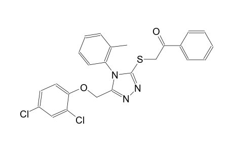 ethanone, 2-[[5-[(2,4-dichlorophenoxy)methyl]-4-(2-methylphenyl)-4H-1,2,4-triazol-3-yl]thio]-1-phenyl-
