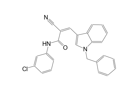 (2Z)-3-(1-benzyl-1H-indol-3-yl)-N-(3-chlorophenyl)-2-cyano-2-propenamide