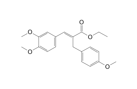 Ethyl (2E)-3-(3,4-dimethoxyphenyl)-2-(4-methoxybenzyl)prop-2-enoate