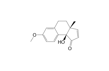 1H-Benz[e]inden-1-one, 3a,4,5,9b-tetrahydro-9b-hydroxy-7-methoxy-3a-methyl-, (3aR-cis)-