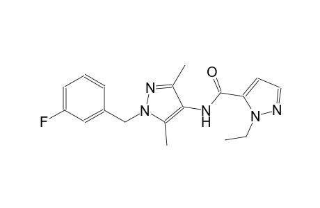1-ethyl-N-[1-(3-fluorobenzyl)-3,5-dimethyl-1H-pyrazol-4-yl]-1H-pyrazole-5-carboxamide