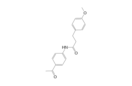 N-(4-acetylphenyl)-3-(4-methoxyphenyl)propanamide