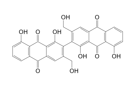 2-(1,8-dihydroxy-9,10-diketo-3-methylol-2-anthryl)-1,8-dihydroxy-3-methylol-9,10-anthraquinone
