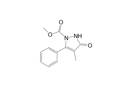 Methyl 4-methyl-3-oxo-5-phenyl-2,3-dihydro-1H-pyrazole-1-carboxylate