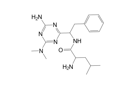2-Amino-N-(1-[4-amino-6-(dimethylamino)-1,3,5-triazin-2-yl]-2-phenylethyl)-4-methylpentanamide