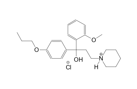 piperidinium, 1-[3-hydroxy-3-(2-methoxyphenyl)-3-(4-propoxyphenyl)propyl]-, chloride