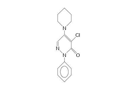 2-Phenyl-4-chloro-5-piperidino-pyridazinone-3