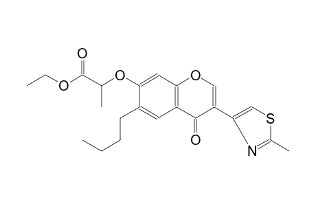 ethyl 2-{[6-butyl-3-(2-methyl-1,3-thiazol-4-yl)-4-oxo-4H-chromen-7-yl]oxy}propanoate