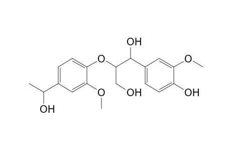 1-Methoxy-2-[3-(3-methoxy-4-hydroxyphenyl)-1,3-dihydroxyprop-2-yloxy]-5-(1-hydroxyethyl)benzene