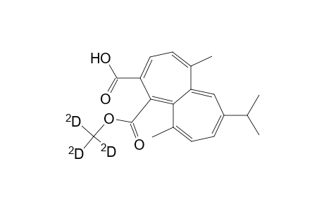 1,2-Heptalenedicarboxylic acid, 5,10-dimethyl-7-(1-methylethyl)-, 1-(methyl-D3) ester