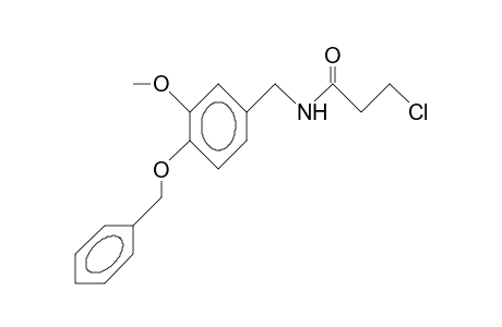 N-(4-Benzyloxy-3-methoxy-benzyl)-3-chloro-propionamide