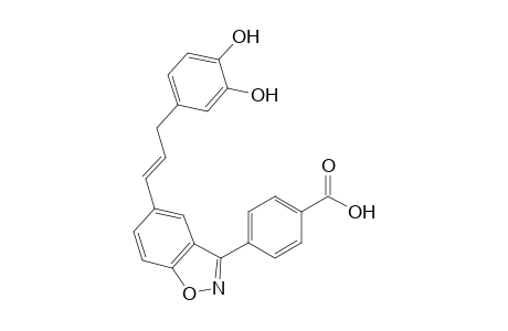 4-{5-[3-(3,4-Dihydroxyphenyl)propenyl]benzo[d]isoxazol-3-yl]benzoic acid