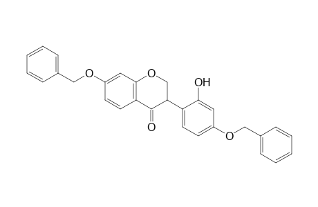 4H-1-Benzopyran-4-one, 2,3-dihydro-3-[2-hydroxy-4-(phenylmethoxy)phenyl]-7-(phenylmethoxy)-, (.+-.)-