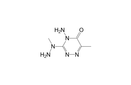 1,2,4-Triazin-5(4H)-one, 4-amino-6-methyl-3-(1-methylhydrazino)-