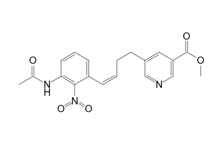 1-( 3'-Acetylamino-2'-nitrophenyl )-4-( 5'-methoxycarbonyl-3'-pyridyl) but-1-ene